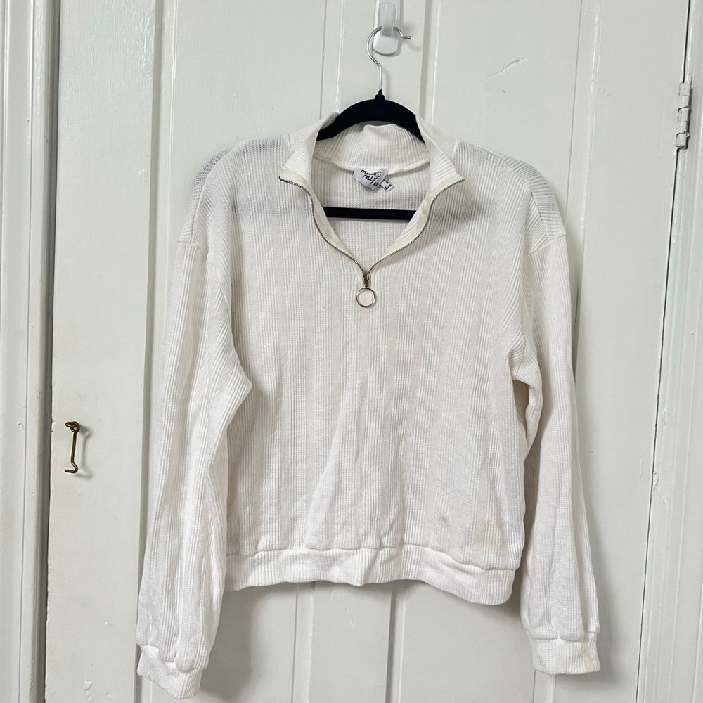 White Princess Polly Half Zip